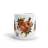 White glossy True Love mug