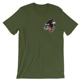 Panther Pocket Unisex short sleeve t-shirt by Myke Chambers